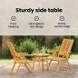 Preview: Garten Bistro Set 3 pcs Braun Akazie Massivholz