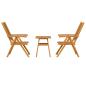 Preview: Garten Bistro Set 3 pcs Braun Akazie Massivholz