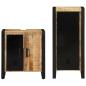 Preview: Badezimmermöbel Set mit Regal 2 pcs Braun Massives Mango-Holz