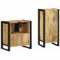 Preview: Badezimmermöbel Set mit Regal 2 pcs Braun Massives Mango-Holz