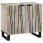 Preview: Badezimmermöbel Set mit Schubladen mit Regal mit Speicher mit Tür mit Spiegel 3 pcs Weiß 38 x 33 x 160 cm