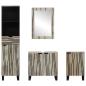 Preview: Badezimmermöbel Set 4 pcs Nussbaum braun 38 x 33 x 160 cm