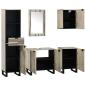 Preview: Badezimmermöbel Set 5 pcs Nussbaum braun 38 x 33 x 160 cm