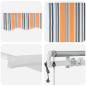 Preview: Einziehbare Markise Mehrfarbig 300 x 250 cm Gewebe