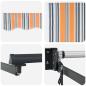 Preview: Einziehbare Markise Mehrfarbig 300x250 cm Gewebe
