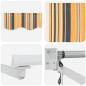 Preview: Einziehbare Markise Mehrfarbig 500x300 cm Gewebe