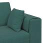 Preview: Samt Sofa mit Kissen mit Kissen Dunkelgrün 208 cm Samt
