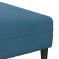 Preview: Samt Sofa mit Kissen mit Kissen 3 pcs Blau 208 cm Samt