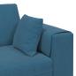 Preview: Samt Sofa mit Kissen mit Kissen 3 pcs Blau 208 cm Samt