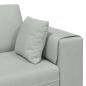 Preview: Samt Sofa mit Kissen mit Kissen 3 pcs Hellgrau 208 cm Samt