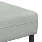 Preview: Samt Sofa mit Kissen mit Kissen 3 pcs Hellgrau 208 cm Samt