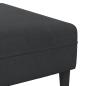 Preview: Samt Sofa mit Kissen mit Kissen 3 pcs Schwarz 208 cm Samt