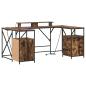 Preview: Schreibtisch Rauch-Eiche 182 x 101 x 87,5 cm Holzwerkstoff