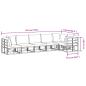 Preview: Gartensofa-set mit Kissen 6 pcs Schwarz Aluminium