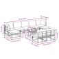 Preview: Garten-Sofa-Set 10 pcs Schwarz 70 x 70 x 32 cm Aluminium