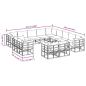 Preview: Garten-Sofa-Set 13 pcs Schwarz 353 x 353 x 71 cm Aluminium
