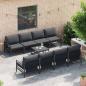 Preview: Garten-Sofa-Set mit Kissen mit Kissen 9 pcs Anthrazit 70 x 70.5 x 31.5 cm