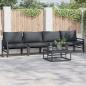 Preview: ARDEBO.de - Garten-Sofa-Set 5 pcs Anthrazit Stahl