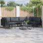 Preview: ARDEBO.de - Garten-Sofa-Set 6 pcs Anthrazit Stahl