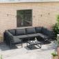 Preview: Garten-Sofa-Set 6 pcs Anthrazit Stahl