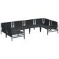 Preview: Garten-Sofa-Set 6 pcs Anthrazit Stahl