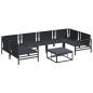 Preview: Garten-Sofa-Set 7 pcs Anthrazit Stahl