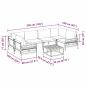 Preview: Garten-Sofa-Set 7 pcs Anthrazit Stahl