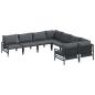 Preview: Garten-Sofa-Set 8 pcs Anthrazit Stahl