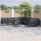 Preview: ARDEBO.de - Garten-Sofa-Set 9 pcs Anthrazit Stahl