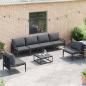 Preview: Garten-Sofa-Set 6 pcs Anthrazit Stahl