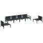 Preview: Garten-Sofa-Set 6 pcs Anthrazit Stahl
