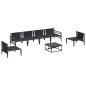 Preview: Garten-Sofa-Set 7 pcs Anthrazit Stahl