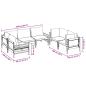 Preview: Garten-Sofa-Set 6 pcs Anthrazit Stahl