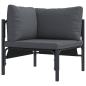 Preview: Gartensofa-set 11 stk. Schwarz Stahl