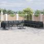 Preview: ARDEBO.de - Garten-Sofa-Set 12 pcs Anthrazit Stahl