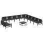 Preview: Garten-Sofa-Set 12 pcs Anthrazit Stahl