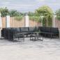 Preview: ARDEBO.de - Garten-Sofa-Set 9 pcs Anthrazit Stahl