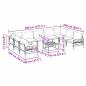Preview: Garten-Sofa-Set 10 pcs Anthrazit Stahl