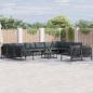 Preview: ARDEBO.de - Garten-Sofa-Set 12 pcs Anthrazit Stahl