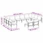 Preview: Garten-Sofa-Set 12 pcs Anthrazit Stahl