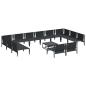 Preview: Garten-Sofa-Set 13 pcs Anthrazit Stahl