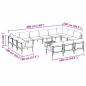 Preview: Gartensofa-set 14 Stk. Schwarz Stahl