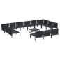 Preview: Garten-Sofa-Set 14 pcs Anthrazit Stahl