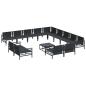 Preview: Garten-Sofa-Set 14 pcs Anthrazit Stahl
