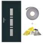 Preview: Haustür Anthrazit 98 x 200 cm PVC