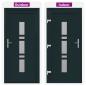 Preview: Haustür Anthrazit 98 x 200 cm PVC
