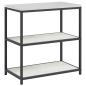 Preview: Küchenlager-Set 2 pcs Weiß 150 x 50 x 92 cm Kaltgewalzter Stahl