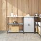 Preview: ARDEBO.de - Küchenlager-Set 2 pcs Silber 150 x 50 x 92 cm Edelstahl