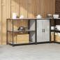 Preview: Küchenlager-Set 2 pcs Silber 150 x 50 x 92 cm Verzinkter Stahl