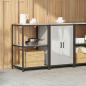 Preview: Küchenlager-Set 2 pcs Silber 120 x 50 x 92 cm Verzinkter Stahl